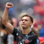 Niko Sigur Celtic Bid Claims Clarified Los Angeles, USA. 28th June 2026; SoFi Stadium, Los Angeles, California, United States of America; FIFA World Cup Football, South Africa versus Canada; Niko Sigur of Canada celebrates after beating South Africa 1-0 and progressing to the last 16 Credit: A