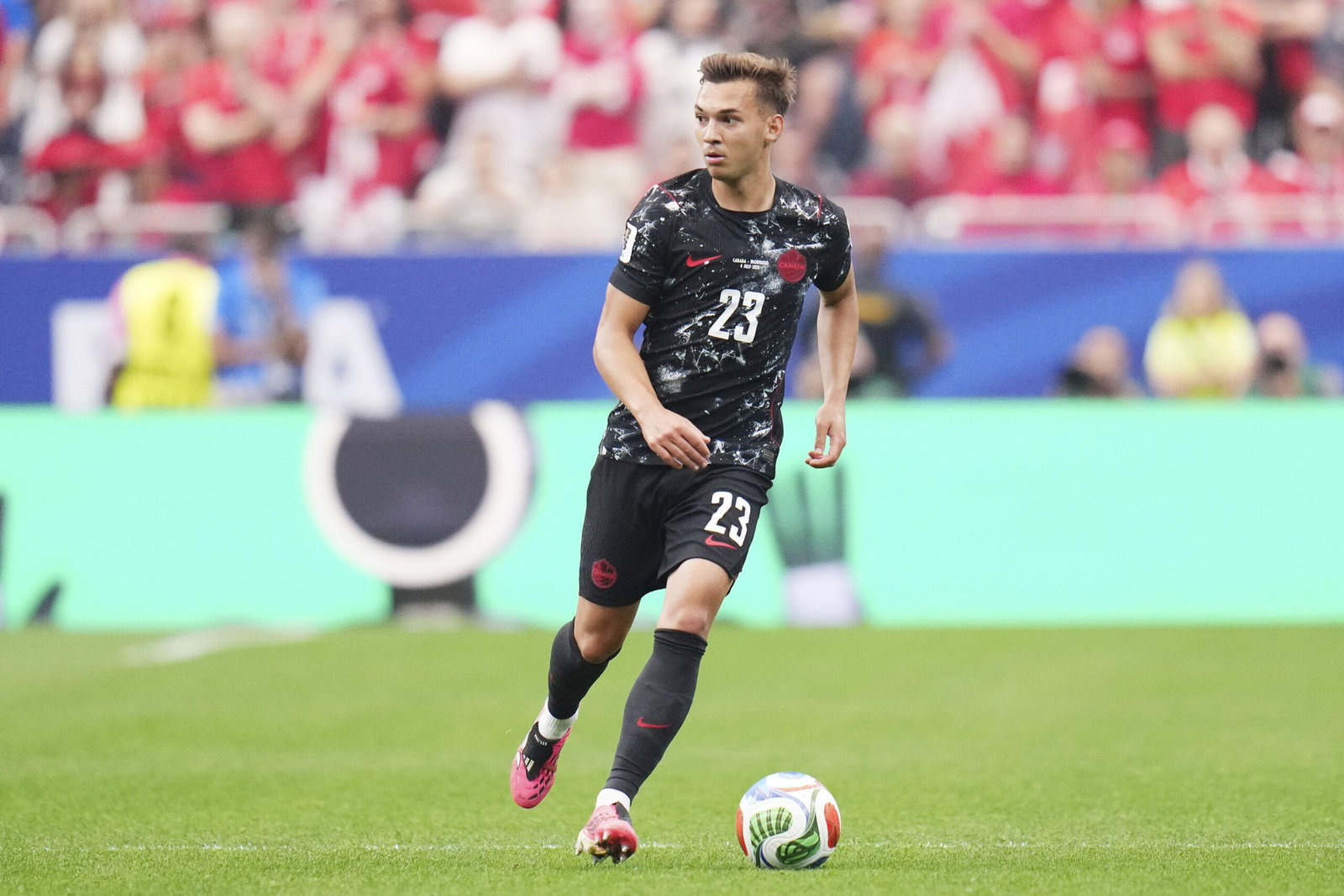 Manager Admits Celtic Target Is ‘Leaving’ - Niko Sigur of Canada during the FIFA World Cup 2026, Round of 16 football match between Canada and Morocco on 4 July 2026 at NRG Stadium in Houston, Texas, United States