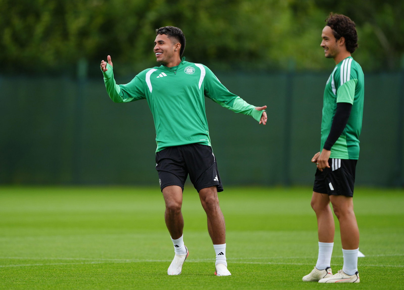 Celtic's Camilo Duran during a training session at Lennoxtown Training Complex, Glasgow. Picture date: Tuesday August 18, 2026.