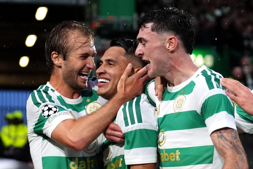 Colby Donovan Duran and nygren, Celtic players vs LASK