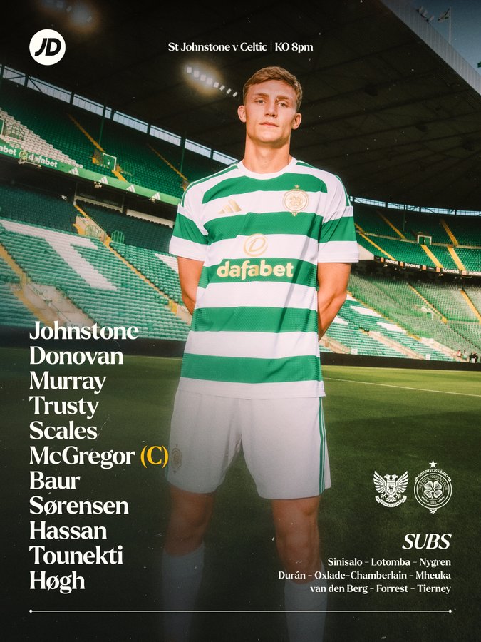 Confirmed Celtic Starting XI vs St Johnstone: Martin O'Neill Makes Five Changes