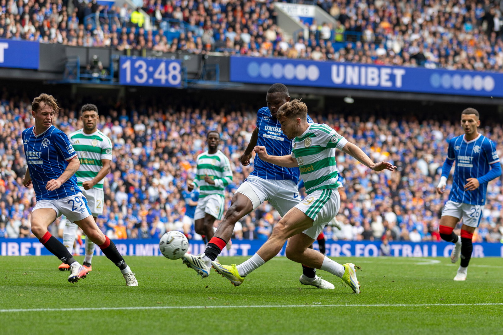 Celtic Winger James Forrest at Ibrox